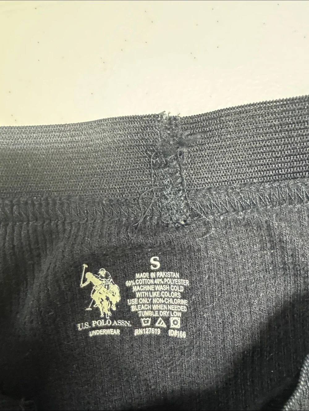 Polo by Ralph Lauren Men's Black Thermal Long Johns